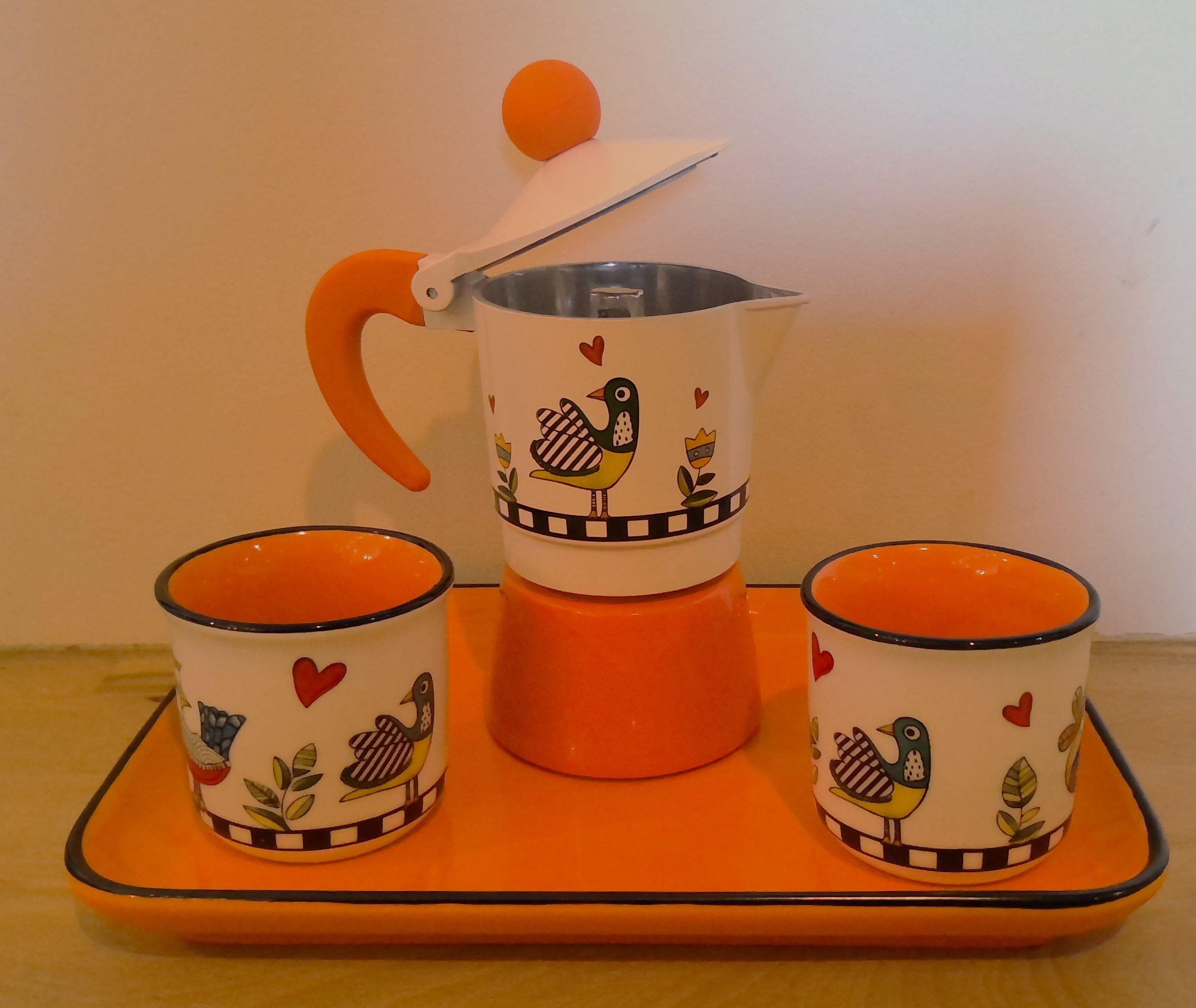 Set cafetière + 2 tasses +...